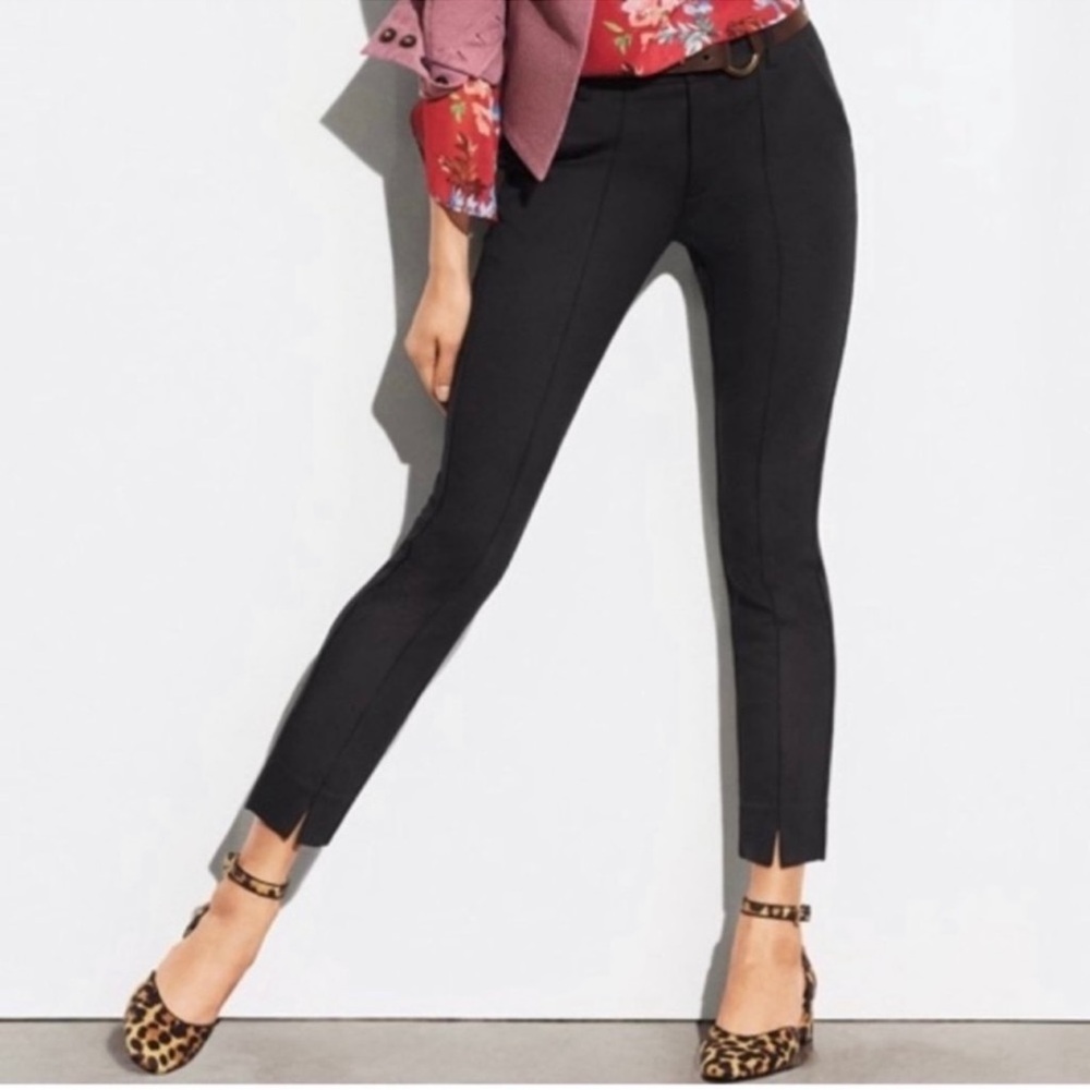 CAbi Black Ankle Crop Pencil Pants